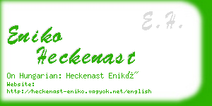 eniko heckenast business card